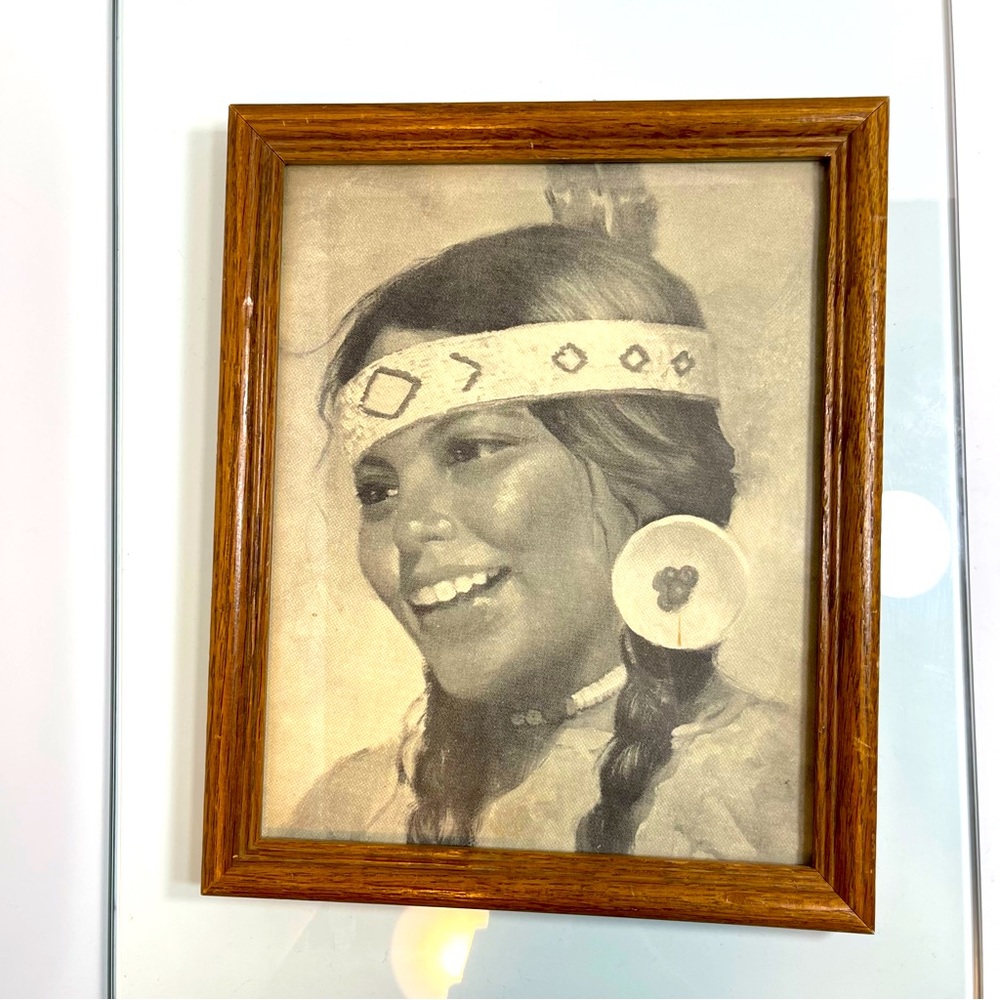 Native American Indian Girl Smiling wall decor